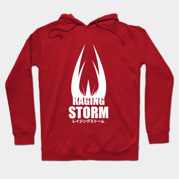 Retro Japanese Game "Raging Storm" Hoodie by CandyApparel